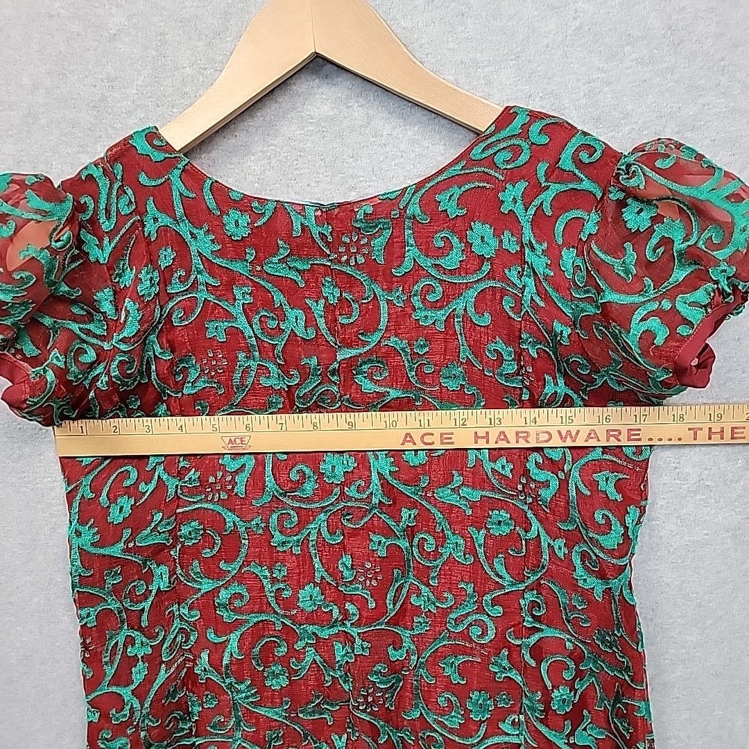 Indian Ethnic Floral Tunic Dress For Women Xs Boho Hippie Vintage Look Festival — image 7 of 8